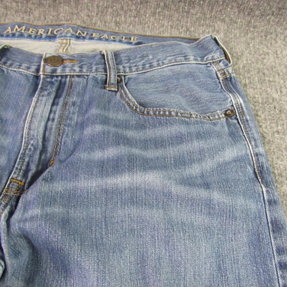 American Eagle Jeans Mens 34x34 Blue  Original‎ Boot Medium Wash Bootcut Denim